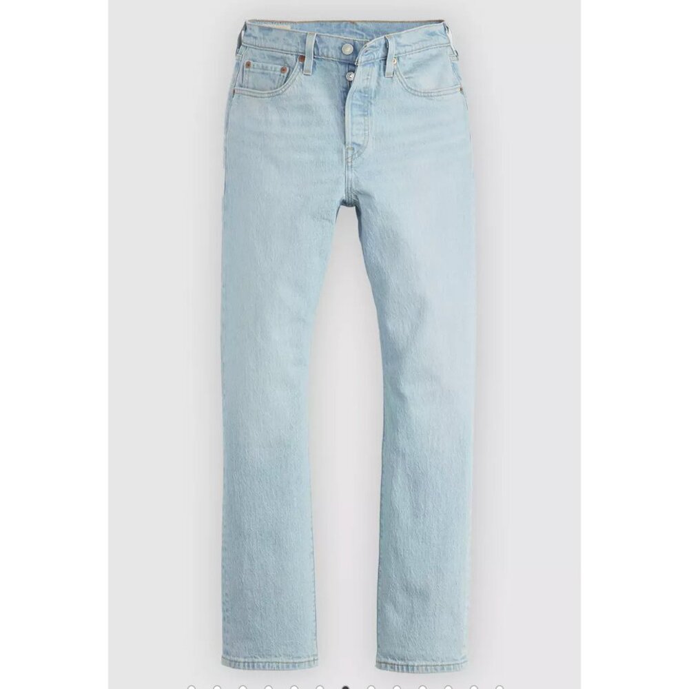 New Levi's 27x32 Premium 501 Original Fit Women's Jeans Wow Me Over Light Wash - Picture 5 of 5